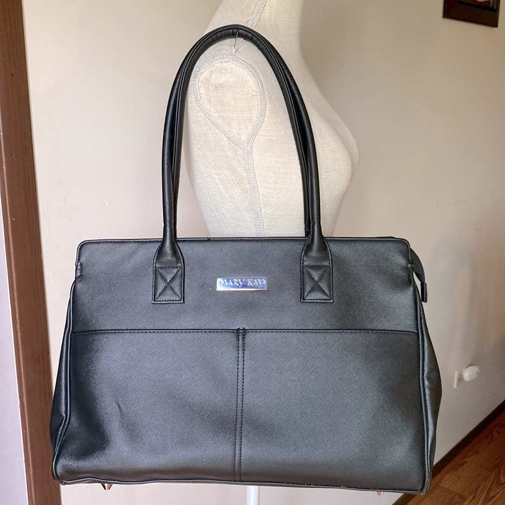 Mary Kay large black shoulder tote travel bag purse consultant starter